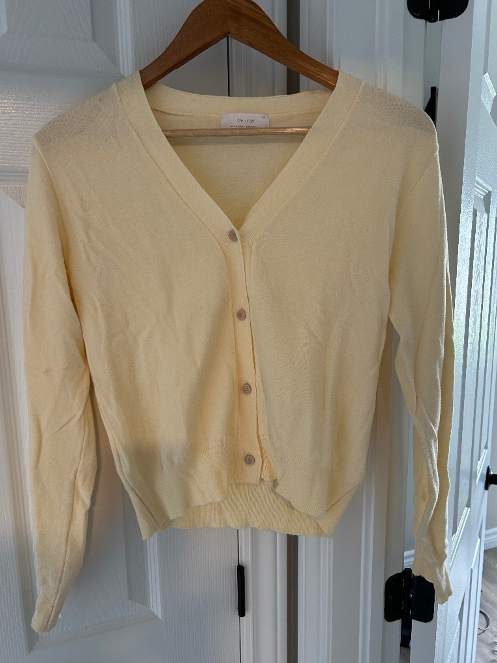 Oak&Fort Yellow Cashmere  Cardigan